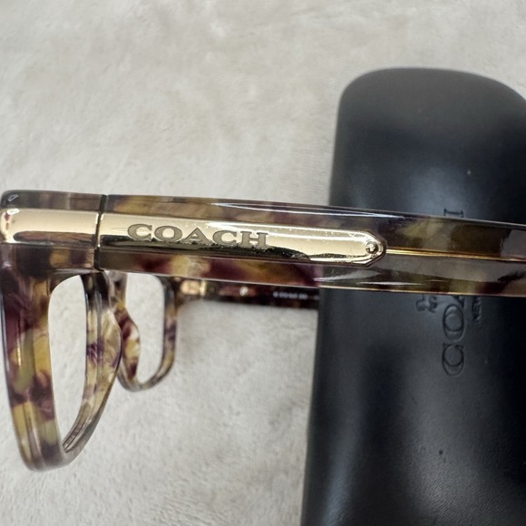 Authentic Coach Confetti Light Brown Frames Women\'s Designer Eyewear 51-17-135